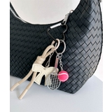 ベージュ(テニスラケット) | スポーツモチーフチャーム［J1172］ | KOBE LETTUCE