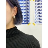 マーブル ピアス韓国 ファッション | lattencos | 詳細画像1 