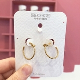 ツイスト ゴールド ピアス韓国 | lattencos | 詳細画像5 