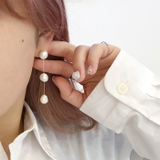 パール チェーン ピアス | lattencos | 詳細画像3 