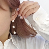 パール チェーン ピアス | lattencos | 詳細画像4 