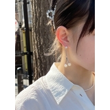 パール ドロップ ピアス韓国 | lattencos | 詳細画像3 