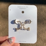 ゴールド | キュービック チェーン ピアス | lattencos