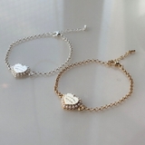 パールハートチャーム ブレスレット韓国 アクセサリー | lattencos | 詳細画像4 