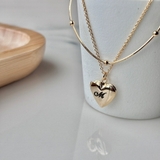 2セットハートチャームネックレス韓国アクセサリー | lattencos | 詳細画像8 