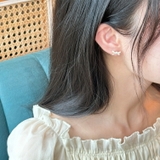 リボンパールピアス 韓国アクセサリー | lattencos | 詳細画像6 