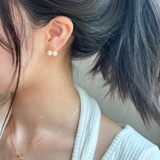 パールポイントリボンピアス | lattencos | 詳細画像2 