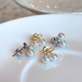 パールポイントリボンピアス | lattencos | 詳細画像5 