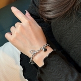 韓国アクセサリー ハートチャームブレスレット | lattencos | 詳細画像2 