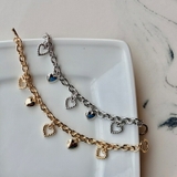 韓国アクセサリー ハートチャームブレスレット | lattencos | 詳細画像6 