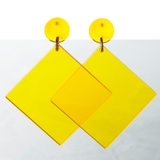 イエロー | クリアアクリルピアス レディースファッション通販 アクセサリー | LAYLA