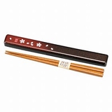 箸箱セット HAKOYA 和風柄 茜桜赤 箸箱 | livingut | 詳細画像1