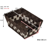 テープバスケット 小 浅型 | livingut | 詳細画像5