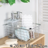 小物収納 ワイヤー収納BOX 幅26×奥行18×高さ12cm | livingut | 詳細画像1