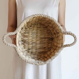 バスケット ロープハンドル ウォーターヒヤシンス | livingut | 詳細画像7 