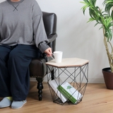 バスケット 六角テーブルバスケット ふた付き | livingut | 詳細画像18