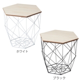 バスケット 六角テーブルバスケット ふた付き | livingut | 詳細画像3