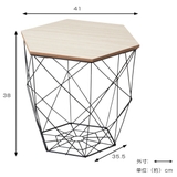 バスケット 六角テーブルバスケット ふた付き | livingut | 詳細画像4