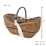 アラログ 黒ハンドルボートバスケット かご | livingut | 詳細画像2 