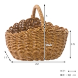 ユティル オーバルワンハンドルバスケットS 洗える | livingut | 詳細画像3