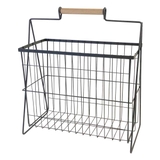 マガジンラック アイアン 木製持ち手付き | livingut | 詳細画像5 