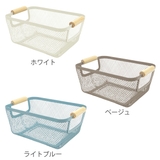 ウッドハンドルメッシュバスケット S リーニエ | livingut | 詳細画像2