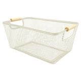 ウッドハンドルメッシュバスケット L リーニエ | livingut | 詳細画像8 