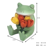 コポー チューリップを持つカエル カエル | livingut | 詳細画像2
