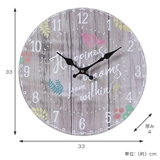 掛け時計 33cm WOOD | livingut | 詳細画像4 