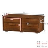 チェスト 幅33×奥行14×高さ13 5cm | livingut | 詳細画像4 