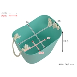 収納バスケット L 幅45×奥行34×高さ37cm | livingut | 詳細画像4 