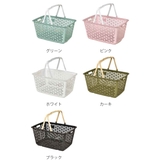 買い物かご ハンドル積み重ねバスケット レジかご | livingut | 詳細画像4 