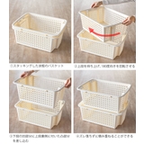 バスケット 浅型 積み重ね | livingut | 詳細画像15