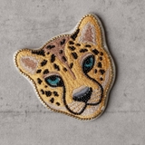 手鏡 レオパード 刺繍 | livingut | 詳細画像1