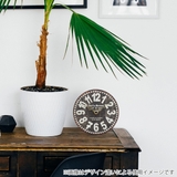 置き時計 ビーチ ブラウン | livingut | 詳細画像4