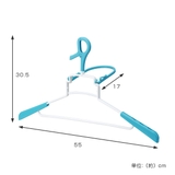 洗濯ハンガー らくらくパーカーハンガー 衣類ハンガー | livingut | 詳細画像2 