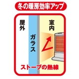 窓貼りシート 90cm×46cm丈 ミラータイプ | livingut | 詳細画像13