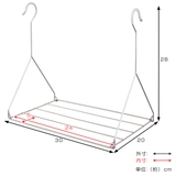 タオルハンガー ステンレス そのまま引っ掛けるだけバーフックシェルフ | livingut | 詳細画像3 