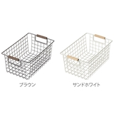 ワイヤーバスケット S 木柄 | livingut | 詳細画像3