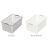 ワイヤーバスケット L 木柄 | livingut | 詳細画像3