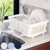 水切りかご 縦型 カトラリーポケット付き | livingut | 詳細画像1