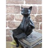 オブジェ 読書 ねこ | livingut | 詳細画像3