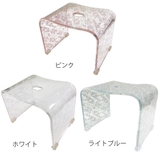 風呂椅子 クリアローズ 25cm | livingut | 詳細画像2 