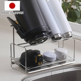 ボトルラック オールステンレス 水が流れるマグボトルスタンド | livingut | 詳細画像1 