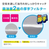 レンジフードフィルター 整流板付専用パッと貼るだけスーパーフィルター 厚手 | livingut | 詳細画像4 