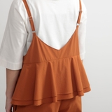 エプロン 無地 おしりフリルオールインワン | livingut | 詳細画像5