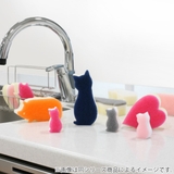 キッチンスポンジ ネコ 3個入り | livingut | 詳細画像6