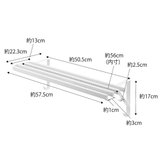 山崎実業 tower 浴室扉タオル掛け上 | livingut | 詳細画像4