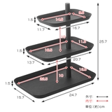 山崎実業 tower アクセサリー3段トレー | livingut | 詳細画像4 