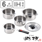 鍋 6点セット 着脱式ハンドル付き | livingut | 詳細画像1 